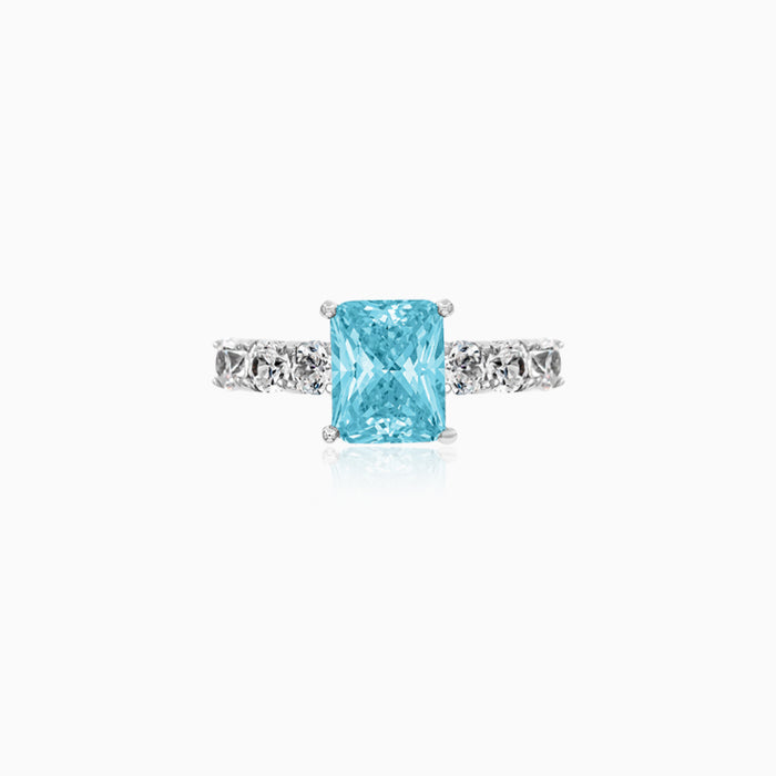 Sterling Silver Blue Topaz Ring