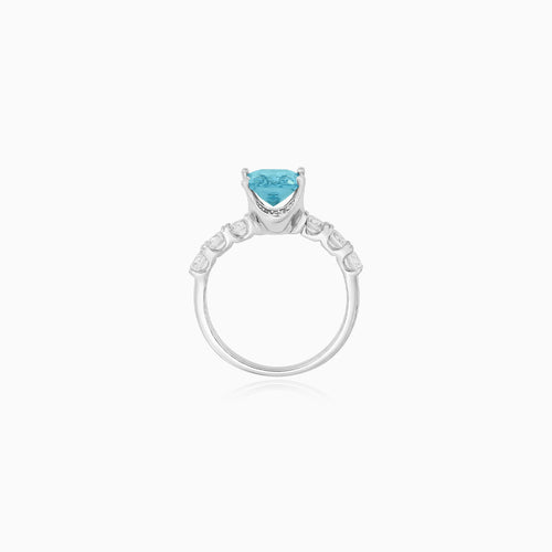 Sterling Silver Blue Topaz Ring
