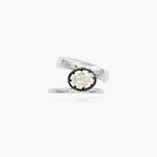 Sterling Silver Oval Yellow Cubic Zirconia Ring