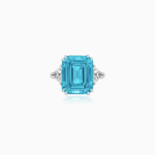 Sterling Silver Blue Topaz Ring