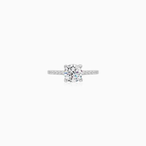Sterling Silver Celeste Pavé Ring