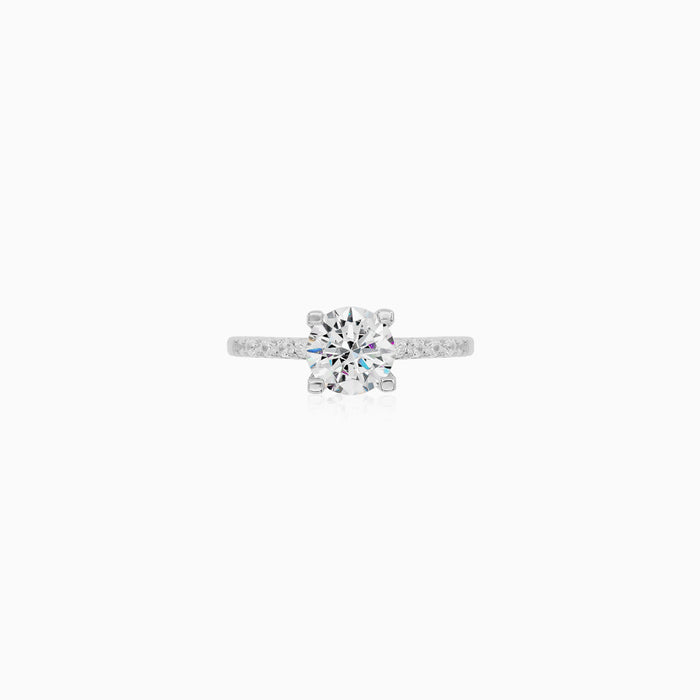 Sterling Silver Celeste Pavé Ring