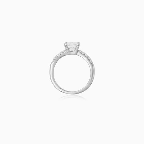 Sterling Silver Celeste Pavé Ring