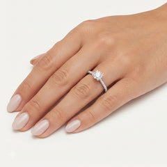Sterling Silver Celeste Pavé Ring