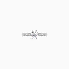 Sterling Silver Luminous Pavé Ring
