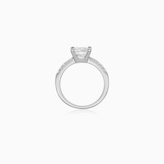 Sterling Silver Luminous Pavé Ring
