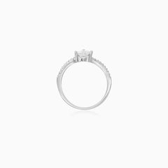 Sterling Silver Luminous Heart Ring