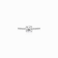 Sterling Silver Luminous Pavé Ring