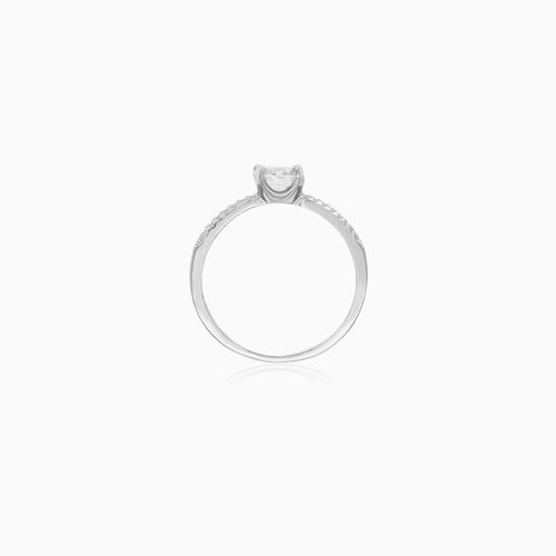 Sterling Silver Luminous Pavé Ring
