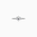 Sterling Silver Radiant Pavé Ring