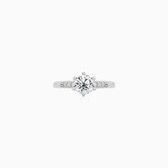 Sterling Silver Radiant Pavé Ring