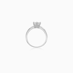 Sterling Silver Radiant Pavé Ring