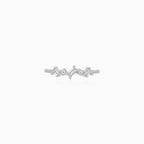 Sterling Silver Geometric Cubic Zirconia Ring