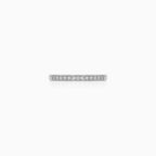 Sterling Silver Pavé Half Eternity Ring