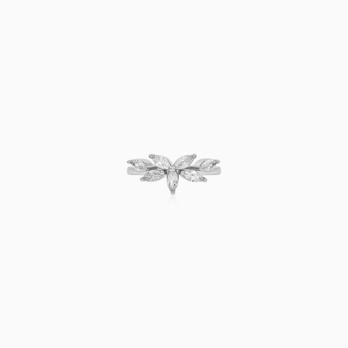Sterling Silver Marquise Leaf Ring