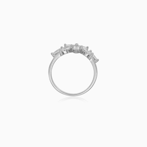 Sterling Silver Marquise Leaf Ring