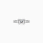 Sterling Silver Princess Cut Zirconia Ring