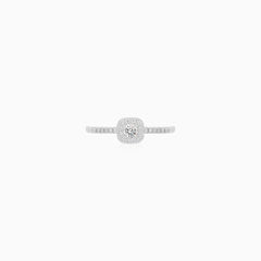 Sterling Silver Triple Loop Pavé Ring