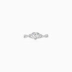 Sterling Silver Heart Infinity Ring