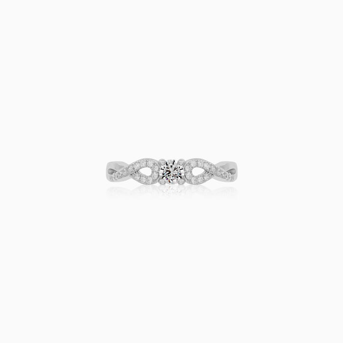 Sterling Silver Infinity Zirconia Ring