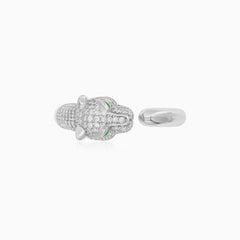 Sterling Silver Panther Head Ring