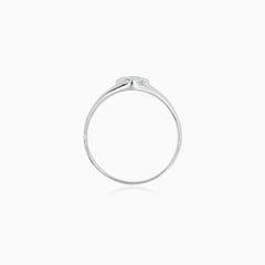 Sterling Silver Heart Opal Ring
