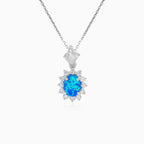 Royal blue opal pendant