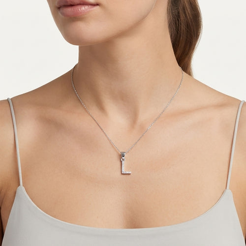 Sterling Silver Letter L Pendant