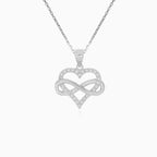 Sterling Silver Infinity Heart Pendant
