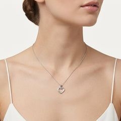 Sterling Silver Double Heart Pendant