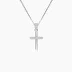 Unisex Sterling Silver Cross Pendant