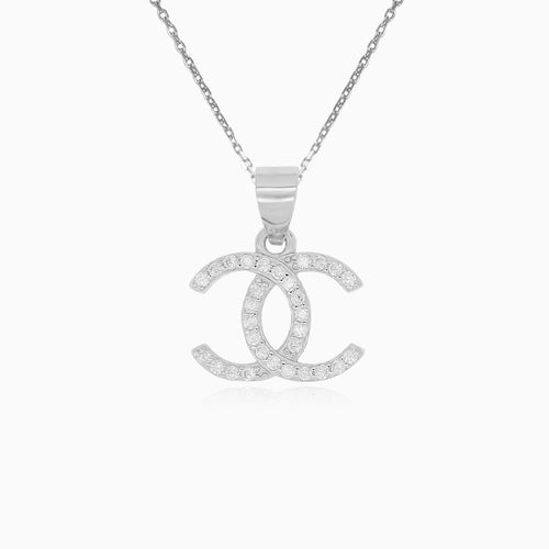 Sterling Silver Pavé Symbol Pendant