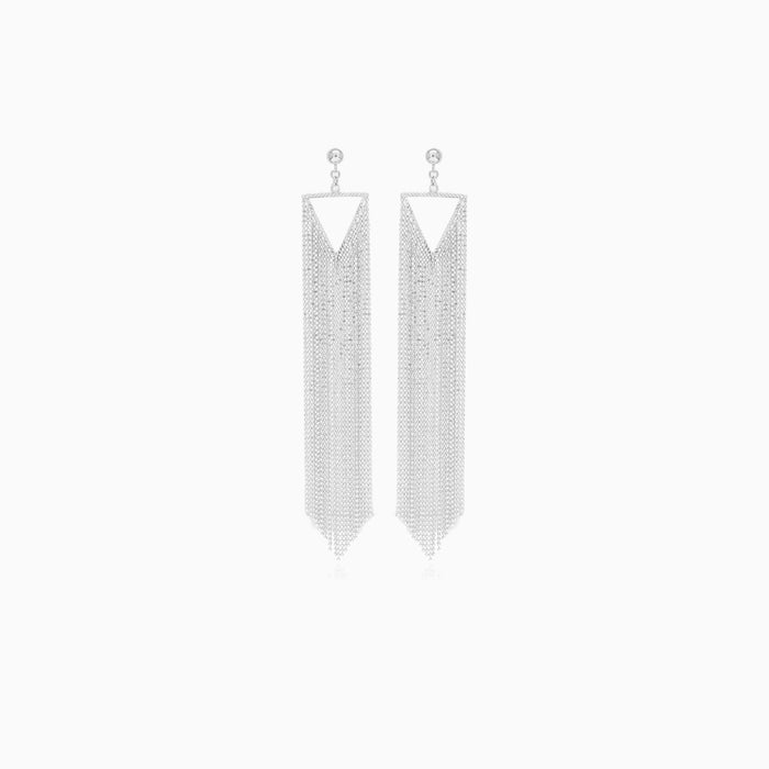 Boucles d’oreilles pendantes en argent sterling sans pierres