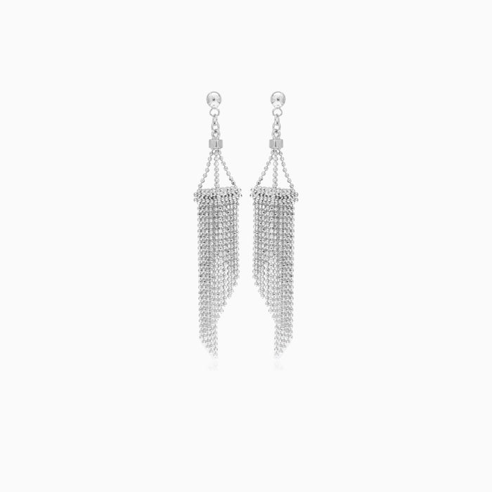 Boucles d’oreilles pendantes élégantes en argent sterling au design sans pierres