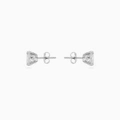 Sterling silver cubic zirconia stud earrings