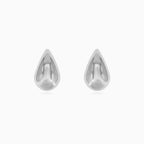 Sterling silver teardrop stud earrings