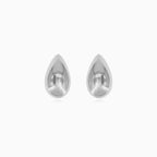 Elegant sterling silver teardrop earrings