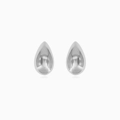 Elegant sterling silver teardrop earrings