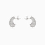 Sterling silver cubic zirconia teardrop studs