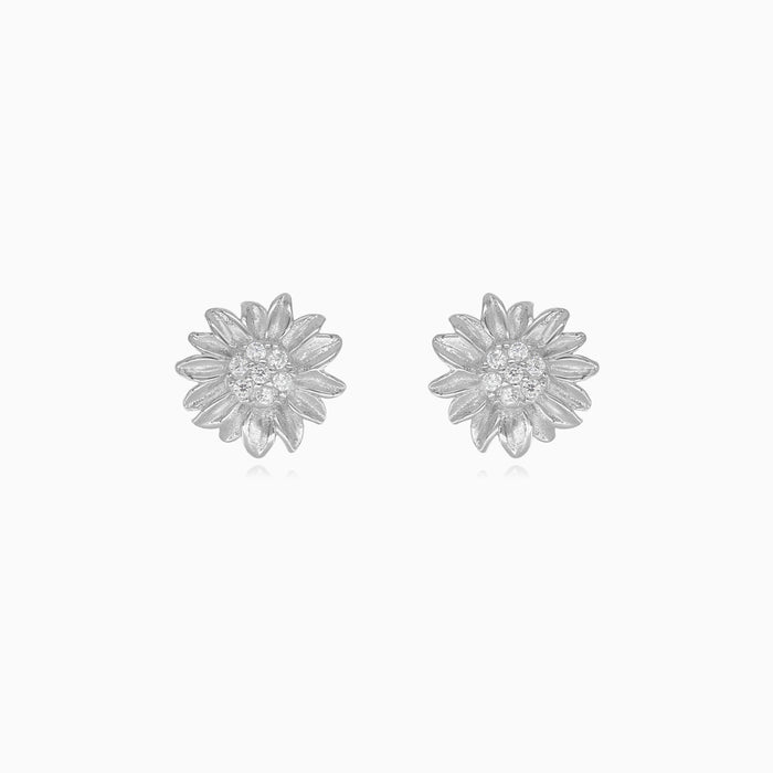 Clous d’oreilles marguerite en argent sterling