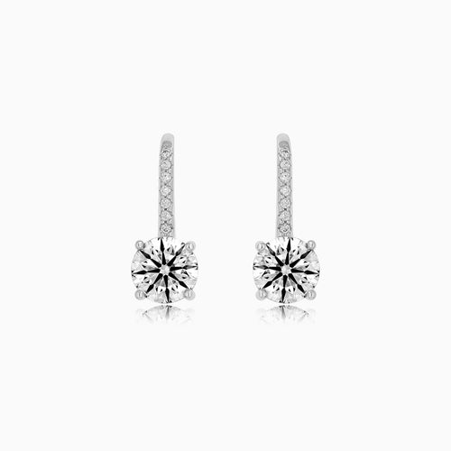 Sterling Silver Cubic Zirconia Drop Earrings