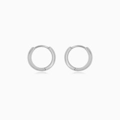 Sterling Silver Polished Huggie Earrings