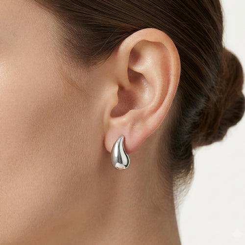 Sterling Silver Teardrop Stud Earrings