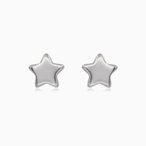 Sterling Silver Star Stud Earrings