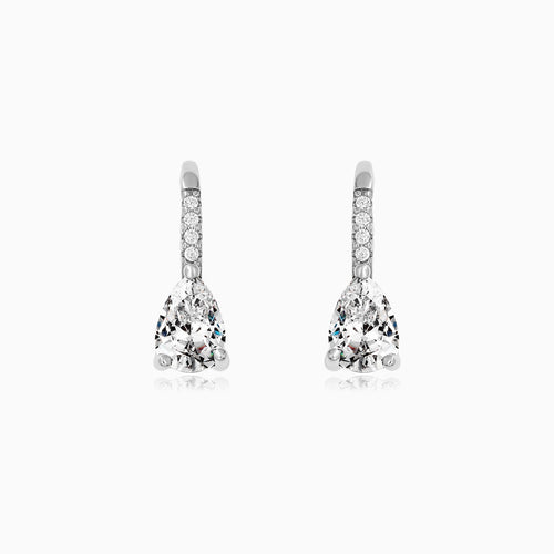 Sterling Silver Pear Drop Earrings