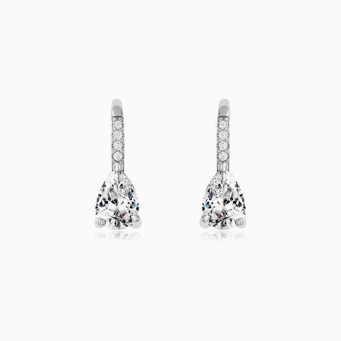 Sterling Silver Pear Drop Earrings