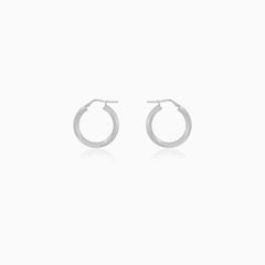 Polished Sterling Silver Hoop Earrings
