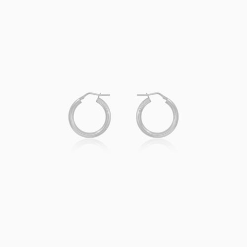 Polished Sterling Silver Hoop Earrings
