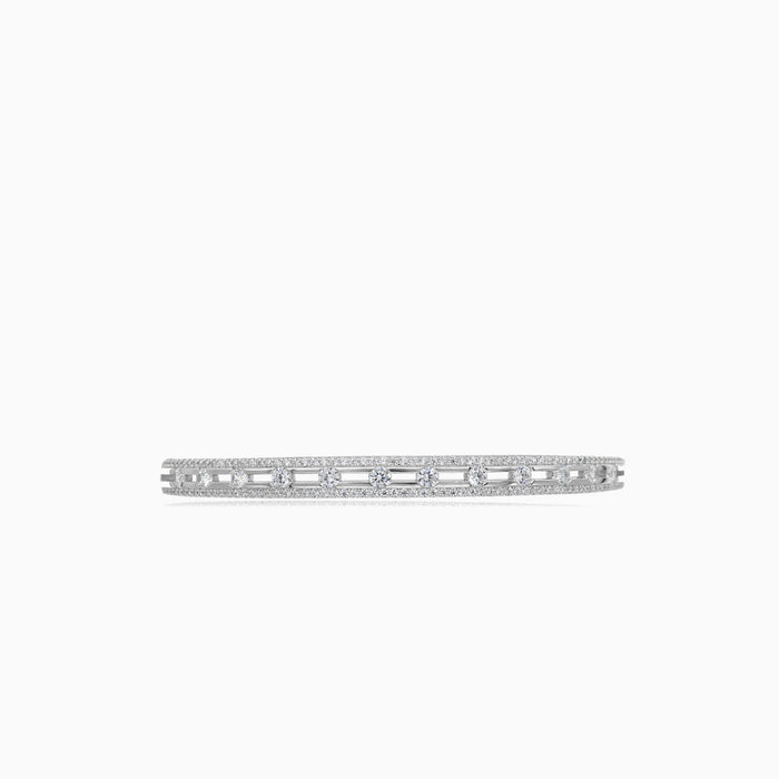 Sterling-Silber-Armreif mit Zirkonia