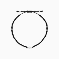 Sterling Silver Bead Cord Bracelet